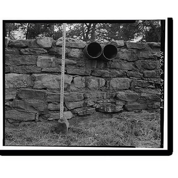 Historic Print, Grand Canyon National Park Roads, Village Loop Retaining No. 1, Grand Canyon Village, Coconino County, AZ - 4, 16" x 20"