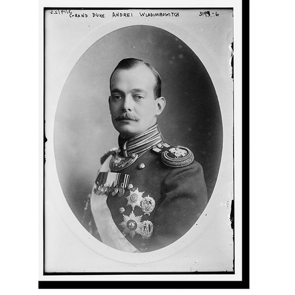 Historic Print, Grand Duke Andrei Wladimirowitch, 16" x 20"