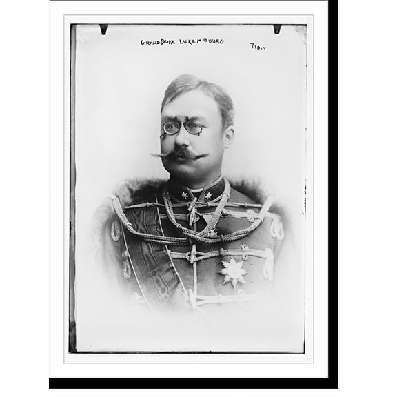 Historic Print, Grand Duke of Luxembourg, portr., 16" x 20"