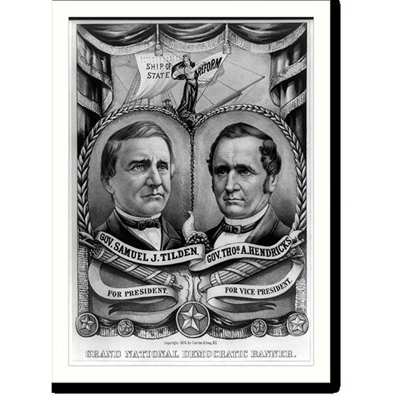 Historic Print, Grand National Democratic banner, 18" x 24"