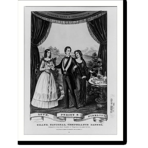 Historic Print, Grand, national, temperance banner: dedicated to every son & daughter of temperance, throughout the union, 16" x 20"