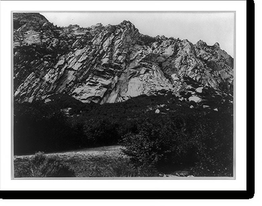 Historic Print, Granite Rocks, Cottonwood Cñ., Utah.T. H. O'Sullivan