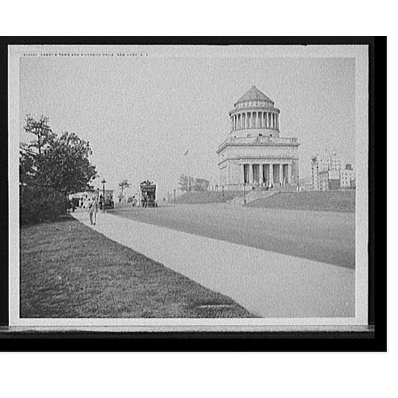 Historic Print, Grant's Tomb and Riverside Drive, New York, N.Y., 18" x 24"