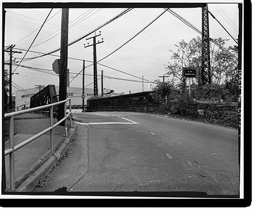 Historic Print, Grasmere Avenue Bridge, Spanning Railroad at Grasmere
