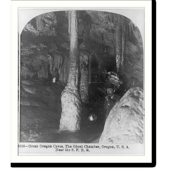 Historic Print, Great Oregon caves, the Ghost chamber, Oregon, U.S.A., near the S.P.R.R., 16" x 20"