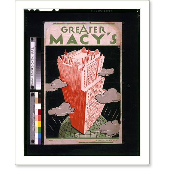 Historic Print, Greater Macy's 34th St[reet ...] New York City, 16" x 20"