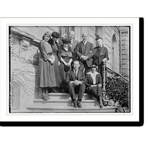 Historic Print, Greek Royalty in exile, 16" x 20"
