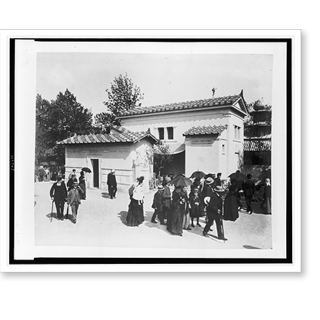 Historic Print, [Greek house in the History of Habitation exhibit