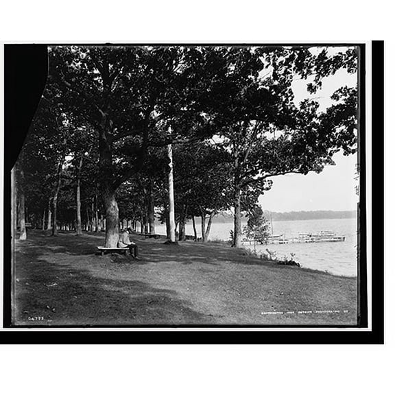 Historic Print, [Green Lake, Wis., from Pleasant Point], 16" x 20"
