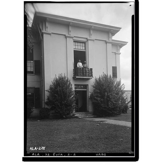 Historic Print, Greene County Courthouse, Main & Boligee Streets, Prairie & Monroe Avenues, Eutaw, Greene County, AL - 2, 16" x 20"