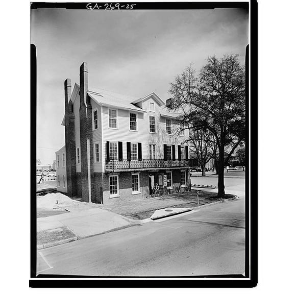 Historic Print, Greene Street Historic District, Greene Street, Gordon Highway to Augusta Canal Bri, Augusta, Richmond County, GA - 25, 16" x 20"
