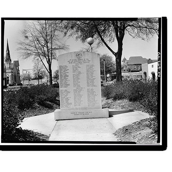 Historic Print, Greene Street Historic District, Greene Street, Gordon Highway to Augusta Canal Bri, Augusta, Richmond County, GA - 54, 16" x 20"