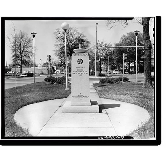 Historic Print, Greene Street Historic District, Greene Street, Gordon Highway to Augusta Canal Bri, Augusta, Richmond County, GA - 55, 18" x 24"