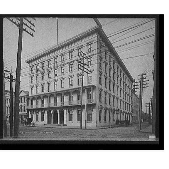 Historic Print, Gresham Hotel [i.e. St. John Hotel], Charleston, S.C., 18" x 24"