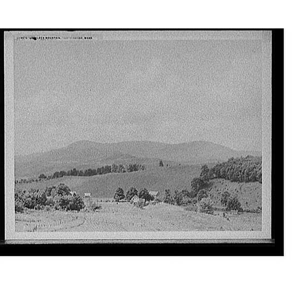 Historic Print, Greylock Mountain, North Adams, Mass., 16" x 20"