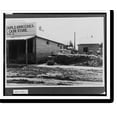 Historic Print, [Grocery store and other buildings with flood damage