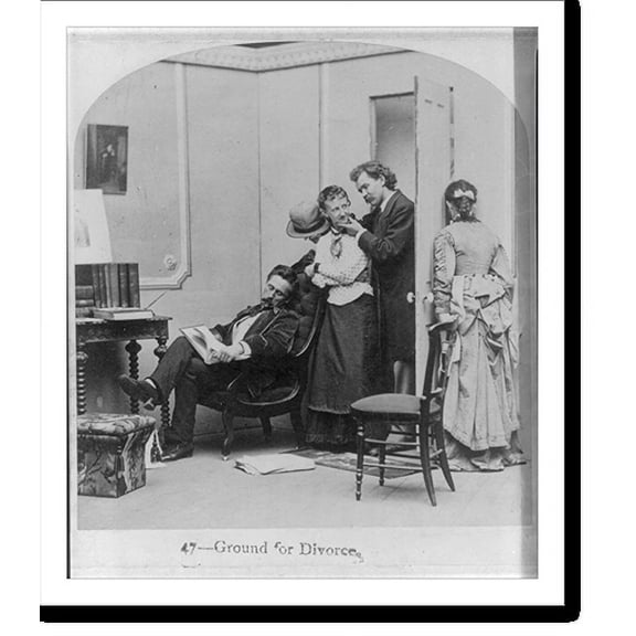 Historic Print, Ground for divorce, 18" x 24"