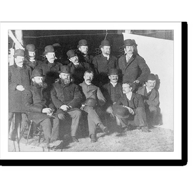 Historic Print, Group of Nuttall Ornithological Club, taken near the