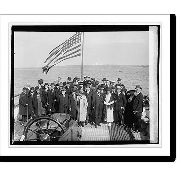 Historic Print, Group on board Mayflower, 10/2/20, 16" x 20"