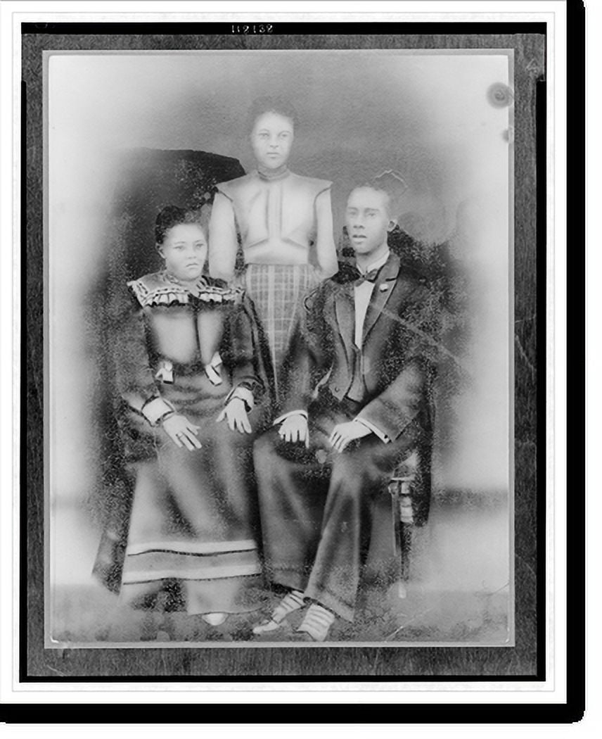 Historic Print, [Group portrait of Mary Cora Johnson (l), William Seton