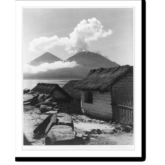 Historic Print, Guatemala. A study in triangles, 18" x 24"