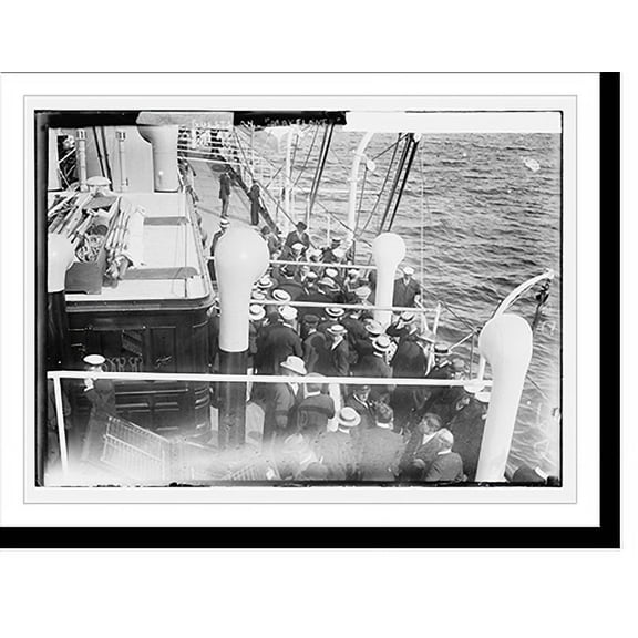 Historic Print, Guests aboard "Mayflower", 18" x 24"