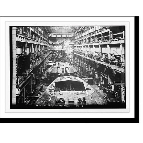 Historic Print, Gun shop in Armstrong works, 18" x 24"