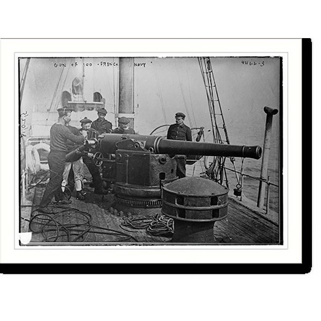 Historic Print, Guns of 100 French Navy, 16" x 20"