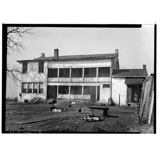 Historic Print, Gus Mastin House, Meridian Pike, Huntsville vicinity, Madison County, AL - 7, 18" x 24"