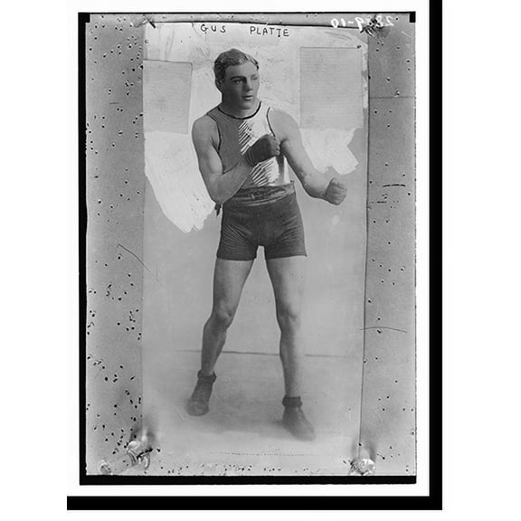 Historic Print, Gus Platte - boxing, 18" x 24"