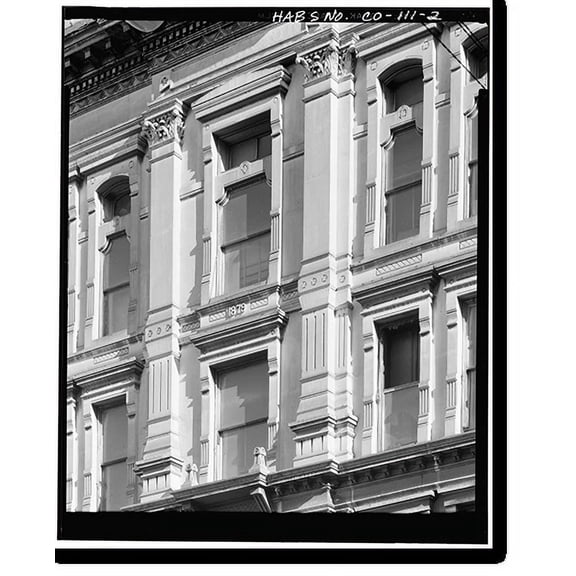 Historic Print, H.A.W. Tabor Block, Larimer & Sixteenth Streets, Denver, Denver County, CO - 2, 18" x 24"