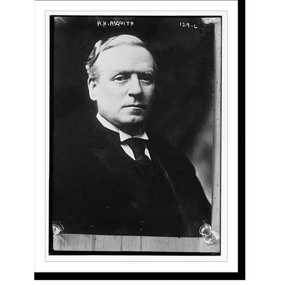 Historic Print, H.H. Asquith, portrait bust, 18" x 24"