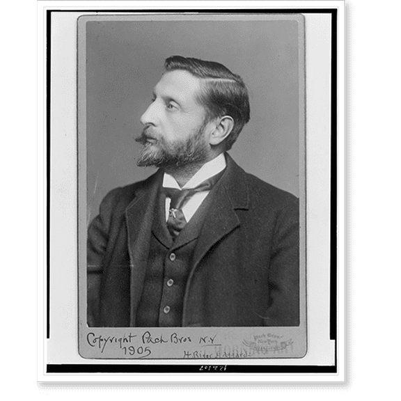Historic Print, [H. Rider Haggard, half-length portrait, facing left], 16" x 20"