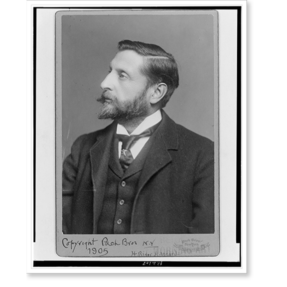 Historic Print, [H. Rider Haggard, half-length portrait, facing left], 18" x 24"