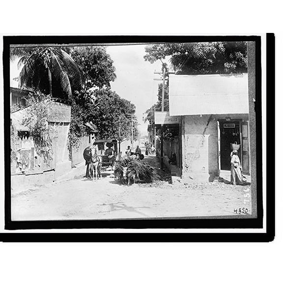 Historic Print, HAITI. SCENE, PORT AU PRINCE, 18" x 24"