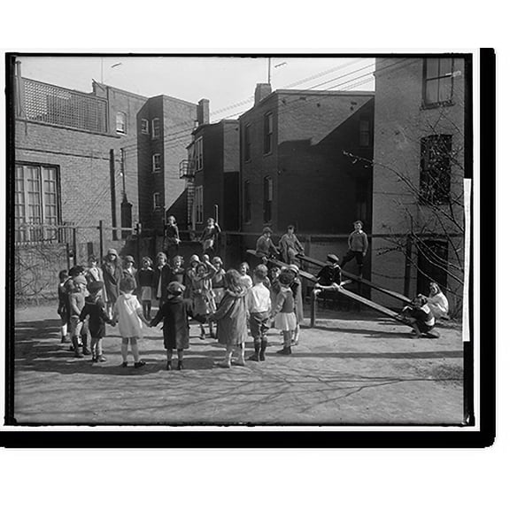 Historic Print, HOLTON ARMS SCHOOL PLAYGROUND, 18" x 24"