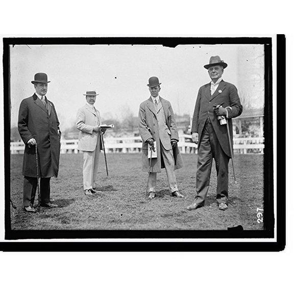 Historic Print, HORSE SHOWS. 2 UNIDENTIFIED; P.G. GERRY; JUDGE W.H. MOORE, 16" x 20"