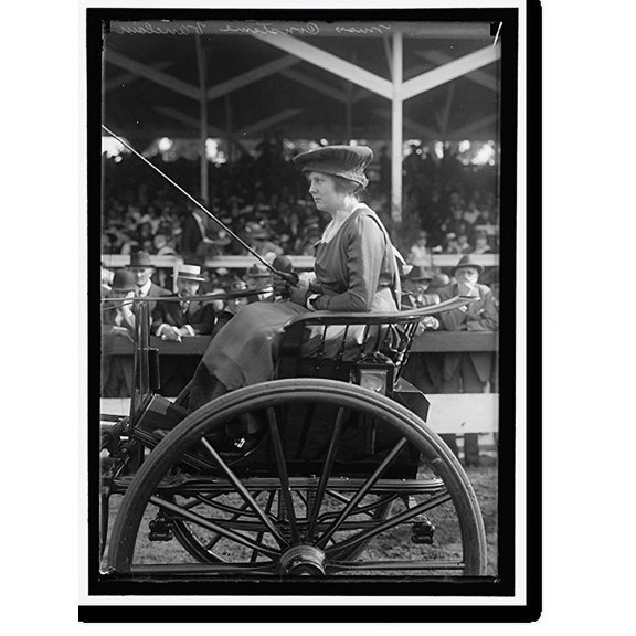 Historic Print, HORSE SHOWS. MISS CONSTANCE VAUCLAIN - 2, 18" x 24"