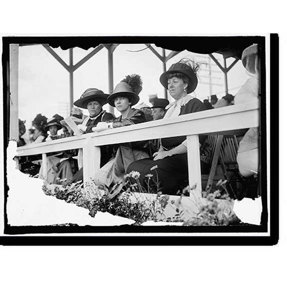 Historic Print, HORSE SHOWS. SPECTATORS: UNIDENTIFIED; MRS. NICHOLAS LONGWORTH; MRS. W. MURRAY CRANE, 16" x 20"
