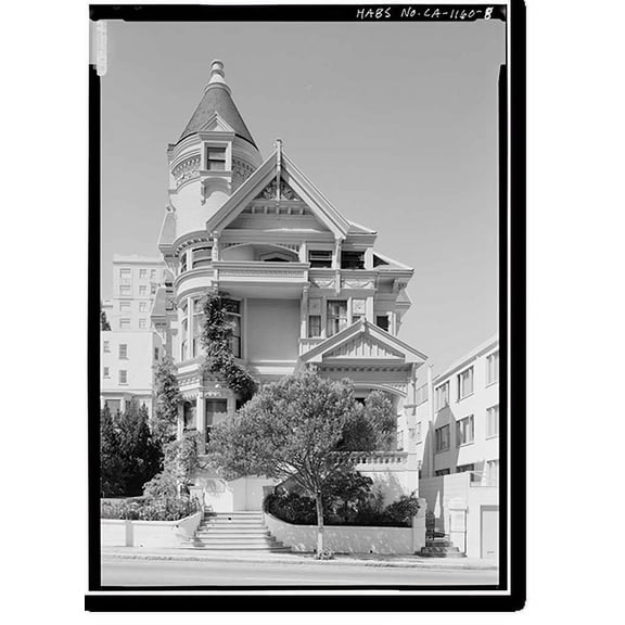 Historic Print, Haas-Lilienthal House, 2007 Franklin Street, San Francisco, San Francisco County, CA - 8, 18" x 24"