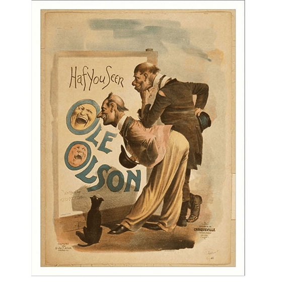 Historic Print, Haf you seen Ole Olson, 16" x 20"
