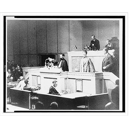 Historic Print, [Haile Selassie appearing before the League of Nations after Mussolini's invasion of Ethiopia], 16" x 20"