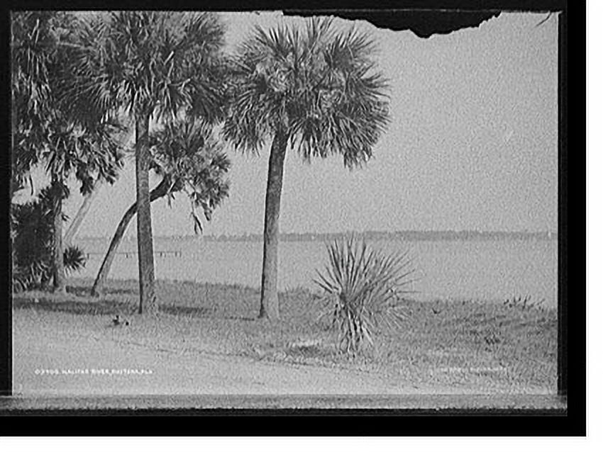 Historic Print, Halifax River, Daytona, Fla. 2, 16" x 20"