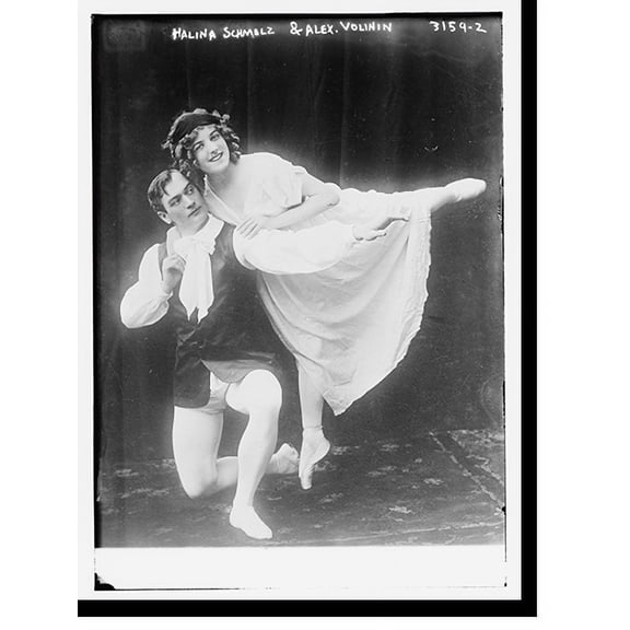 Historic Print, Halina Schmalz & Alex Volinin Ballet, 18" x 24"
