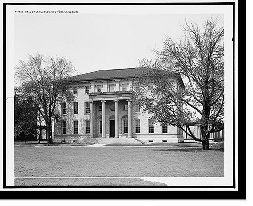 Historic Print, Hall of Languages, New York University, 16" x 20