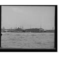 Historic Print, HamburgAmerican Line piers, Hoboken, N.J., 16" x 20