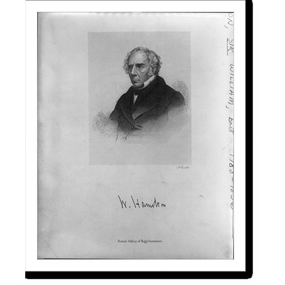 Historic Print, Hamilton, Sir William, bart, 1788-1856, 18" x 24"