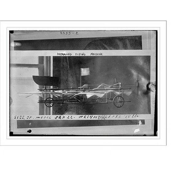 Historic Print, Hammond Flying Machine, 16" x 20"