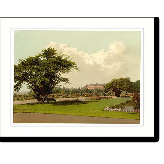 Historic Print, Hampton Court Palace London and suburbs England, 18" x 24"