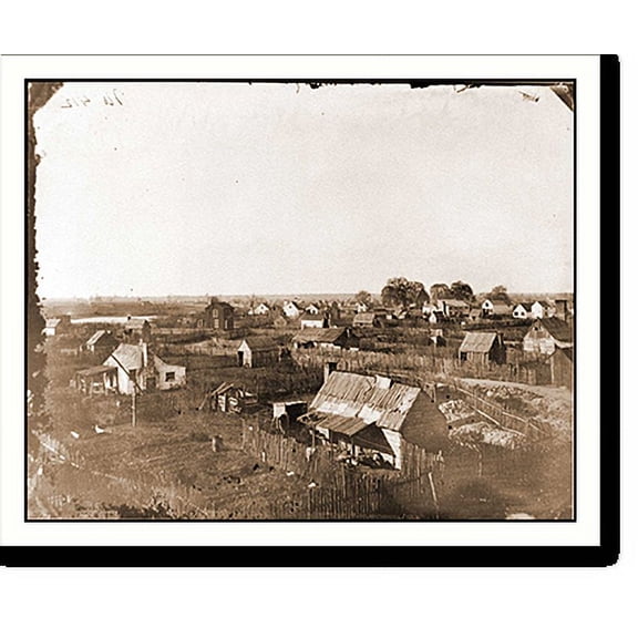 Historic Print, Hampton Va. View of the town, 18" x 24"